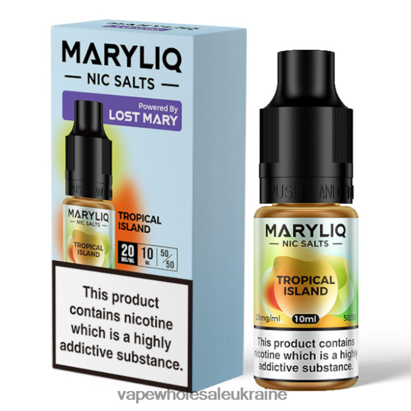 Vape Wholesale Ukraine тропічний острів NDN6FT461 LOST MARY MARYLIQ Ніцеві солі - 10мл - 20мг