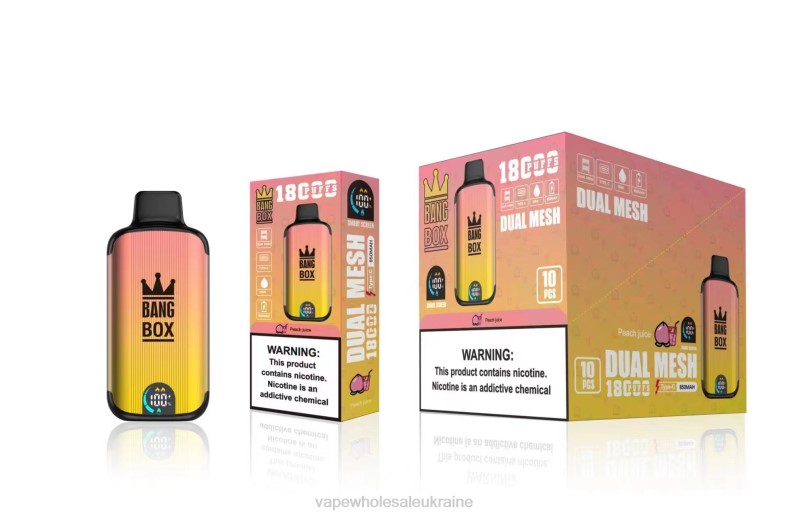 Вейп Оптом - Bang Box 18000 затяжок персиковий сік 2D4F91