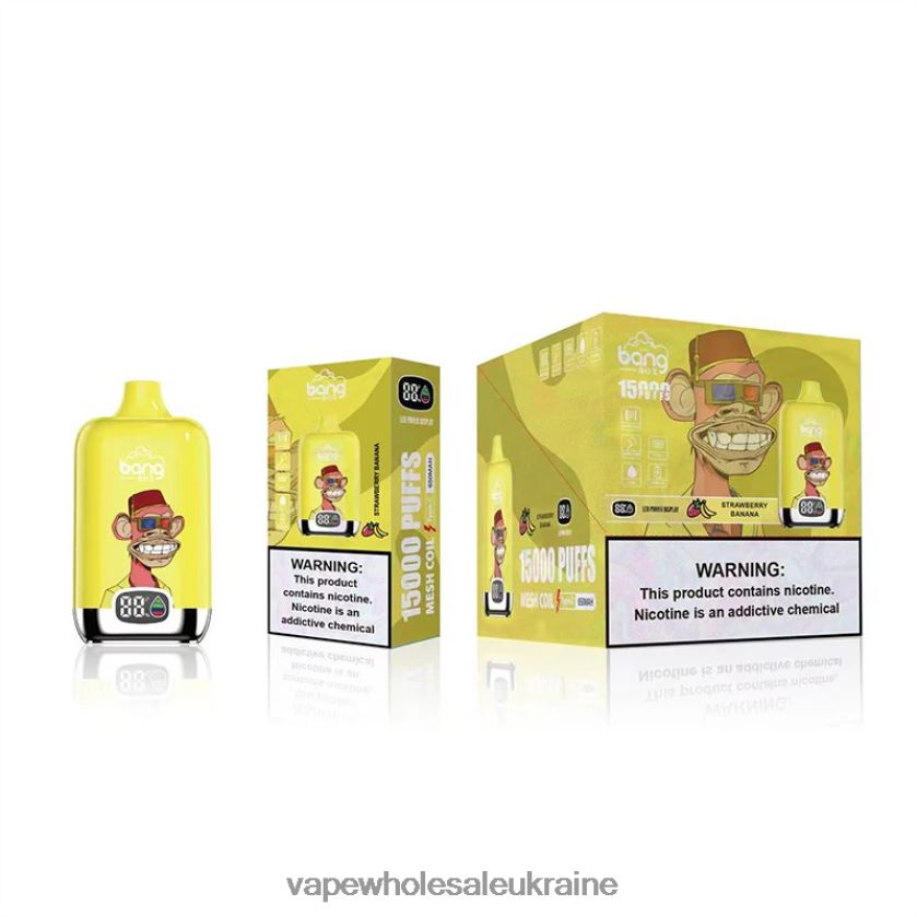 Vape Wholesale Ukraine полуничний банан NDN6FT131 Bang Box 15000