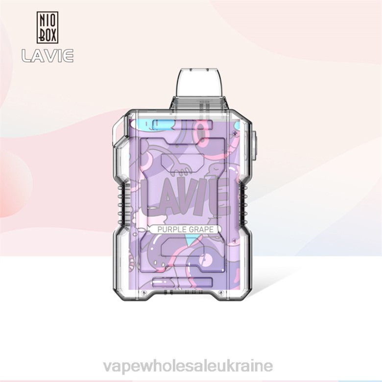 Вейп Оптом Украина - LAVIE NIO BOX 9000 затяжок H246192 фіолетовий виноград