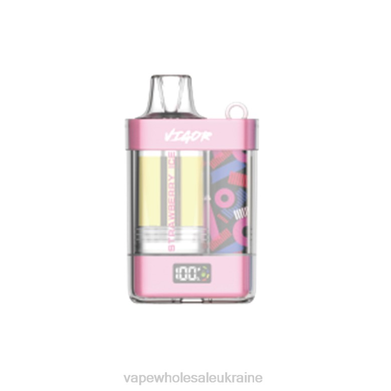 Vape Wholesale Ukraine - LAVIE VIGOR 15000 затяжок H2461 полуничний лід