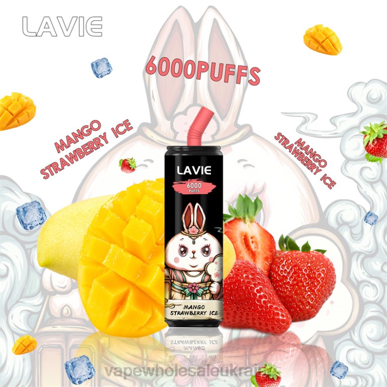 Вейп Оптом - LAVIE Coke BAR 6000 затяжок H246273 манго полуничний лід