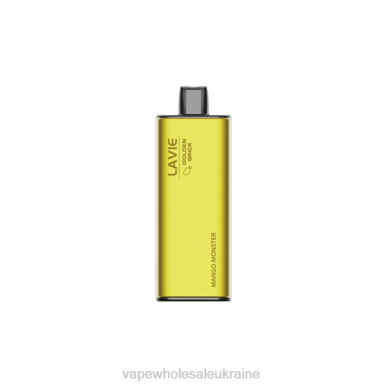 Vape Wholesale Ukraine - LAVIE GOLDEN BRICK 10000 затяжок H24661 манговий монстр