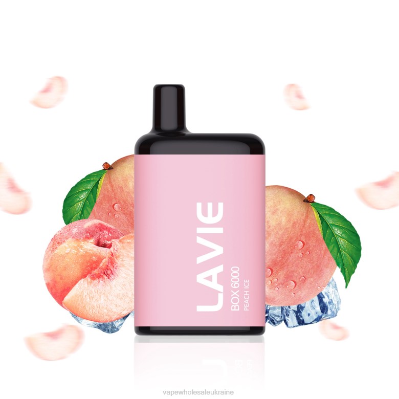 Вейп Дешевий - LAVIE BOX 6000 затяжок H246200 персиковий лід