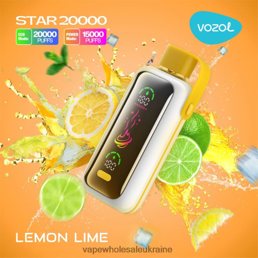 Vape Wholesale Ukraine - VOZOL STAR 20000 PB88Z411 лимонний лайм