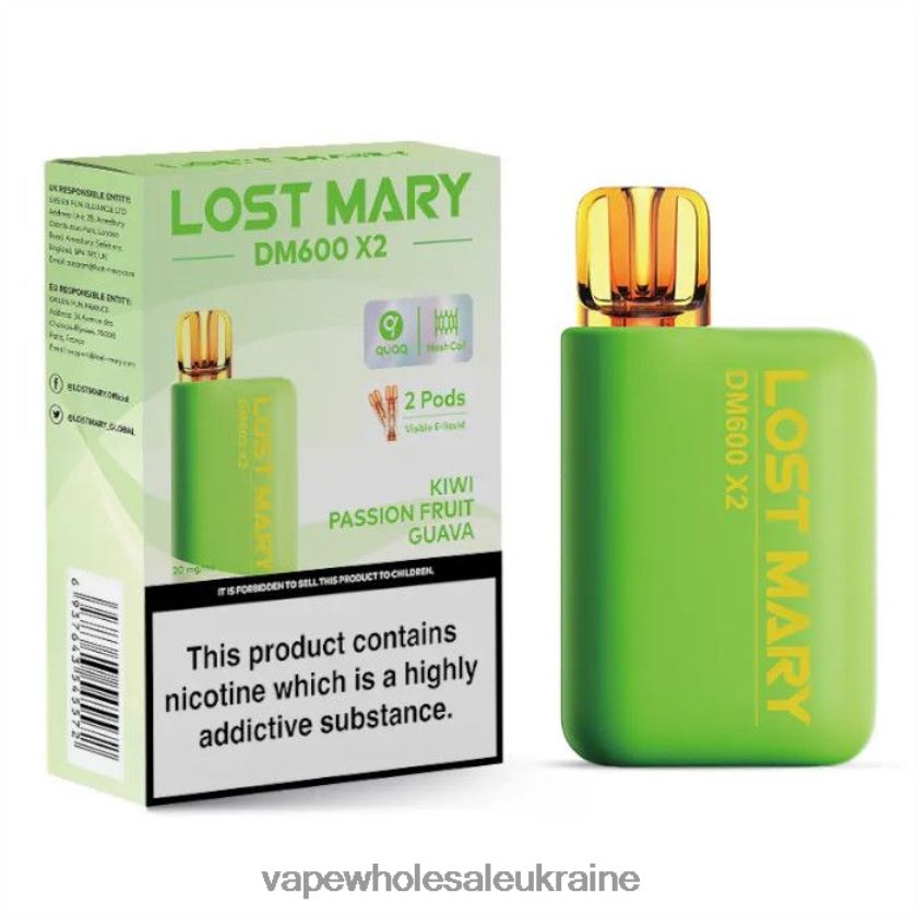 Вейп Оптом ківі маракуйя гуава NDN6FT473 LOST MARY DM600 X2