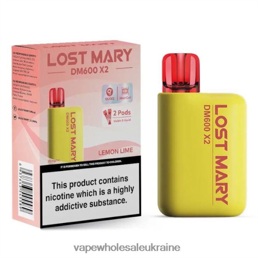 Вейп Оптом Купить лимонний лайм NDN6FT474 LOST MARY DM600 X2