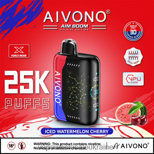 Украина Вейп Шоп - Aivono AIM BOOM 25000 крижаний кавун вишня B0000J347