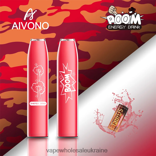 Вейп Україна Купити - Aivono AIM BOOM 600 енергетичний напій B0000J358