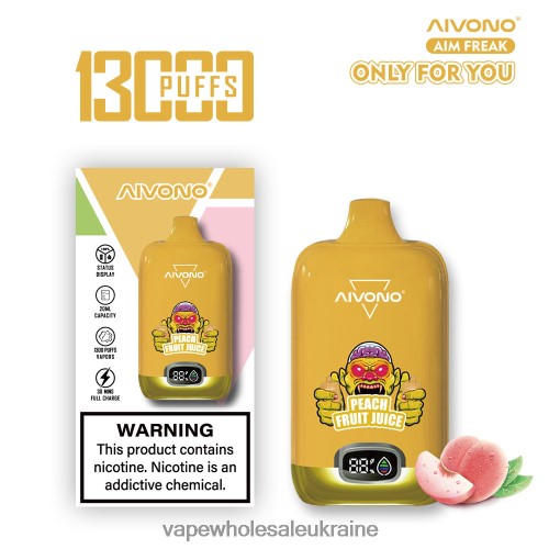 Вейп Украина - Aivono AIM FREAK 13000 персиковий сік B0000J245