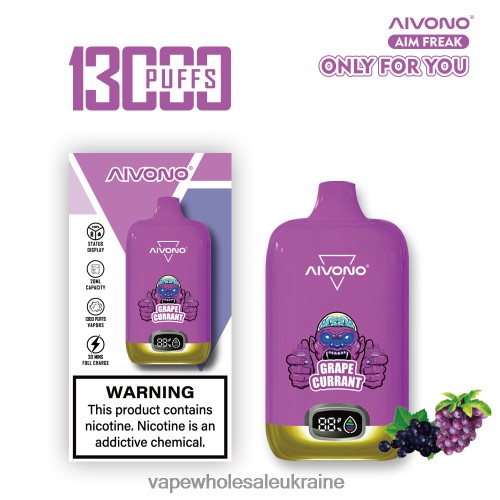 Vape Wholesale Ukraine - Aivono AIM FREAK 13000 виноград смородина B0000J251