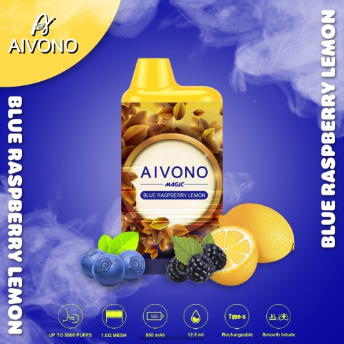 Vape Wholesale Ukraine - Aivono AIM MAGIC 5800 мундштук сигарет синій малиновий лимон B0000J91