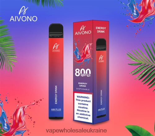 Vape Wholesale Ukraine - Aivono AIM PLUS 800 енергетичний напій B0000J201