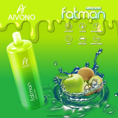 Vape Wholesale Ukraine - Aivono FATMAN 6800 яблуко ківі B0000J31